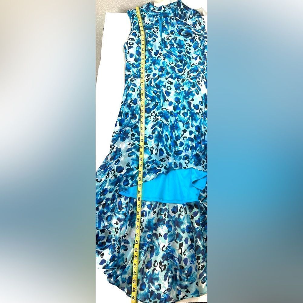 Joseph Ribkoff Water Color Asymmetrical Dress - Picture 12 of 14